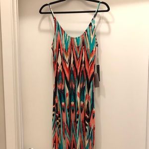 NWT Felicity & Coco Maxi Dress Colorful Pattern